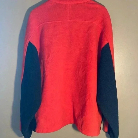 NWOT Calvin Klein Jeans red  black half zip fleece - Picture 6 of 6